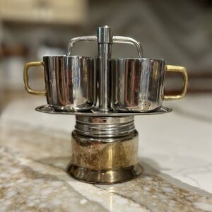 Garret Wade stainless steel stovetop espresso maker